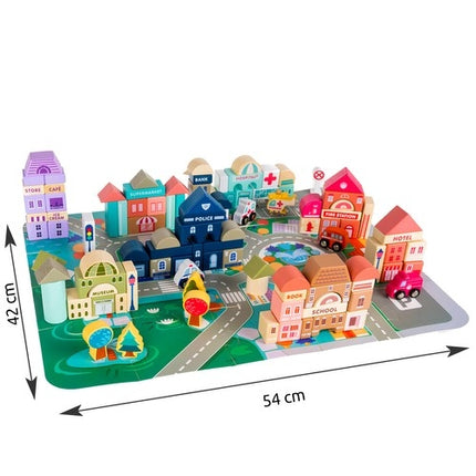 Wooden blocks - city