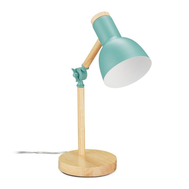 Dřevěná stolní lampa