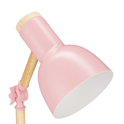 Dřevěná stolní lampa