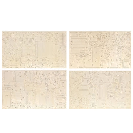 Dřevěný nábytek pro panenky, sada 34 kusů, 23542