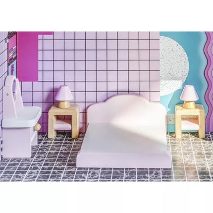 Wooden furniture set for dolls 22609