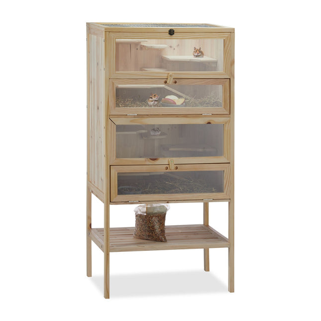 Dřevěná klec pro křečka