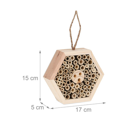 Wooden insect hotel