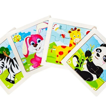 Dřevěné puzzle 4 dílky U10973