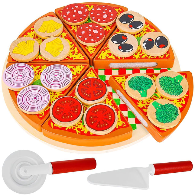 Dřevěná pizza – sada 22471