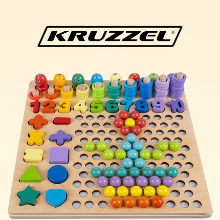Dřevěné puzzle – korálky DU17252