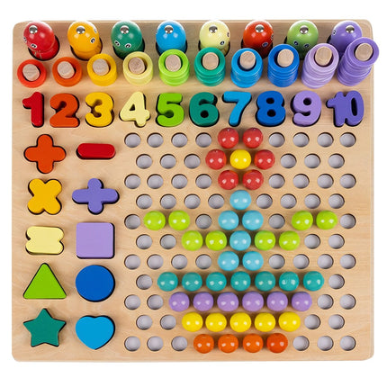 Dřevěné puzzle – korálky DU17252