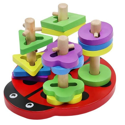 Dřevěné puzzle – beruška
