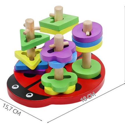 Dřevěné puzzle – beruška