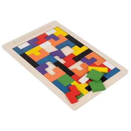 Dřevěné puzzle/tetris Kruzzel 22667