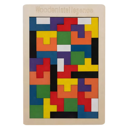 Dřevěné puzzle/tetris Kruzzel 22667