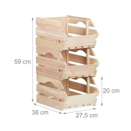Dřevěné stohovací boxy