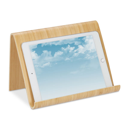 Dřevěný stojan na tablet