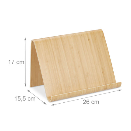 Dřevěný stojan na tablet