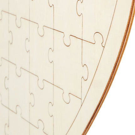 Dřevěné puzzle svatební kniha hostů