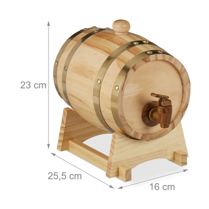 Dřevěný soudek na whisky 1.25 l