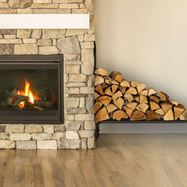 Holzregal aus Metall 110 cm