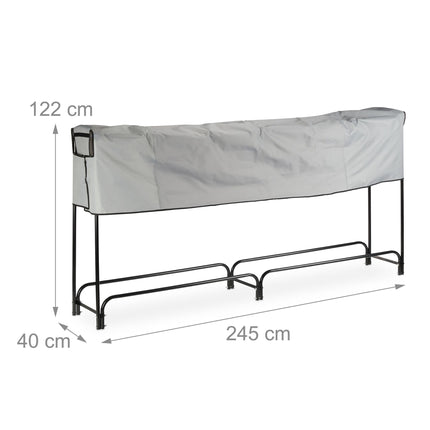 Wood stand metal large