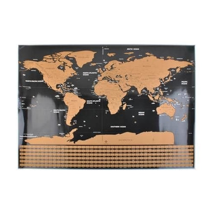 Mapa světa – stírací s vlajkami