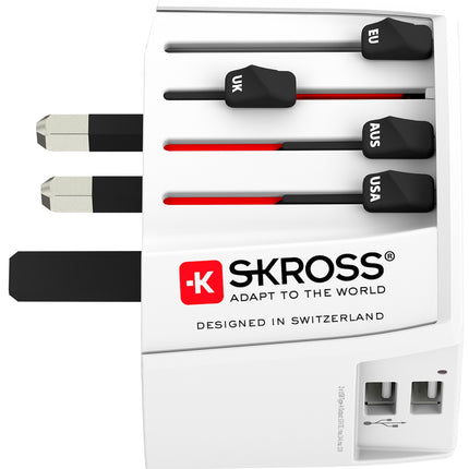 Cestovní adaptér MUV USB 12W bez uzemnění