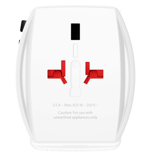 Cestovní adaptér MUV USB AC65PD USB-A+USB-C PD 65W bez uzemnění