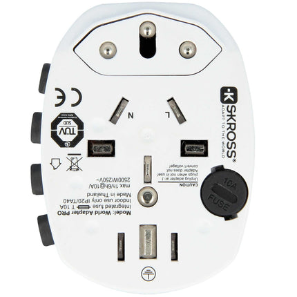 World travel adapter PRO World Grounded