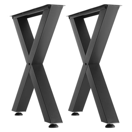 X-Frame Table Legs, 2-Pack, 750x790 mm, Steel, Black