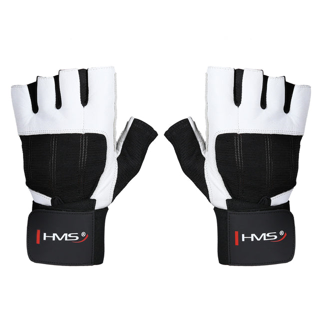 XL Fitness Gloves, White-Black, RST04 Size