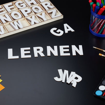 XL letter set in wood 104 parts