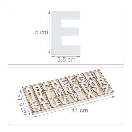 XL letter set in wood 104 parts