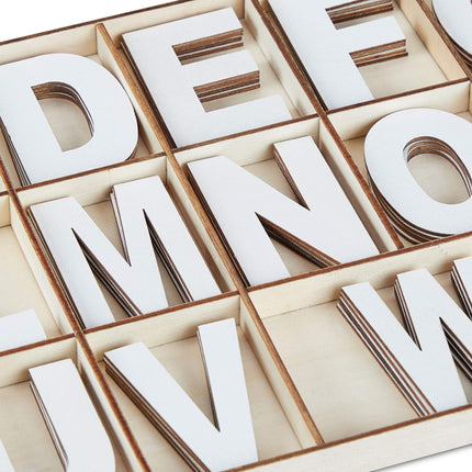 XL letter set in wood 104 parts