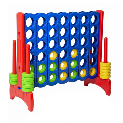 Hra Čtyři v řadě XXL – modro-červená, 110x120x55 cm