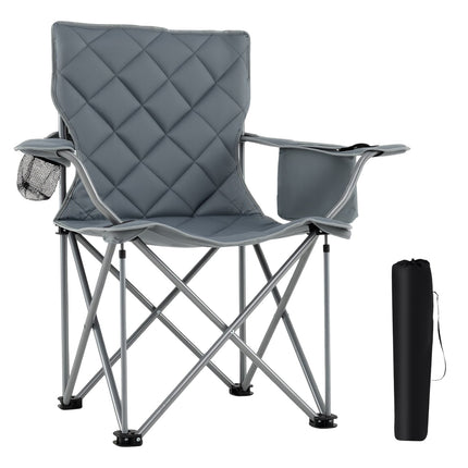 XXL Folding Camping Chair with Cooler & Cup Holder, 227kg Capacity