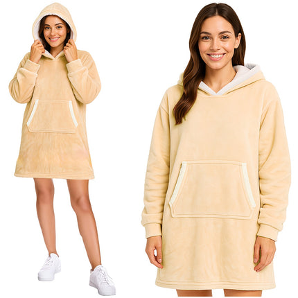 XXL-Sweatshirt – beige Decke Ruhhy 26146