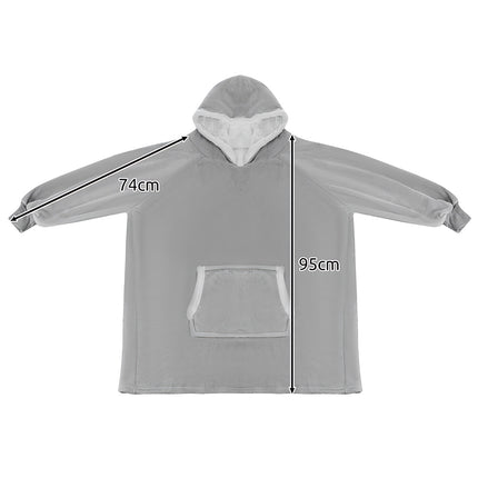 Mikina XXL - šedá deka Ruhhy 24402