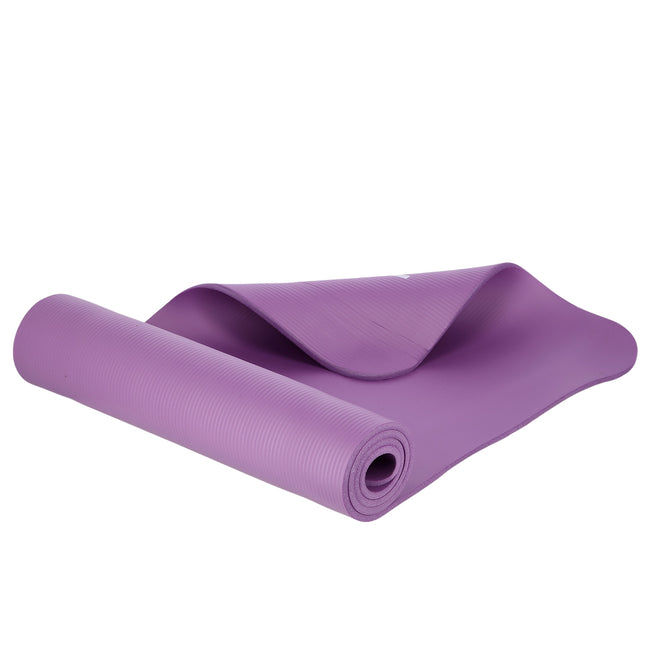 Yogamat, antislip, paars, 10 mm dik
