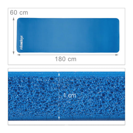 Podložka na jógu 1 cm silná jednobarevná