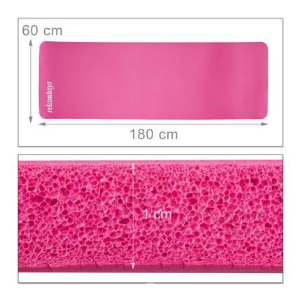 Podložka na jógu 1 cm silná jednobarevná