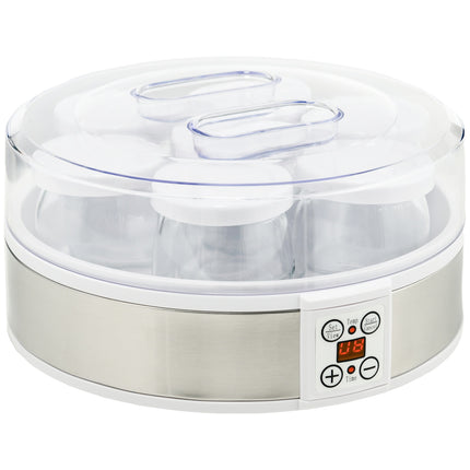Yogurt machine with timer & 7 glasses, automatic shut-off, 20W