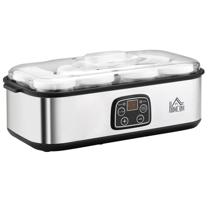 Jogurtovač 25W s LCD, 8 skleniček a nastavitelná teplota