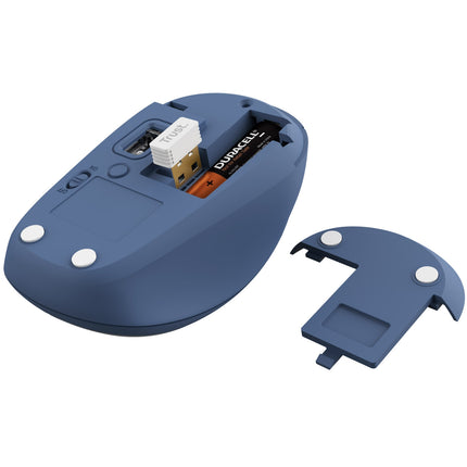 Bezdrátová myš Yvi+ Bluetooth / 2.4 GHz modrá