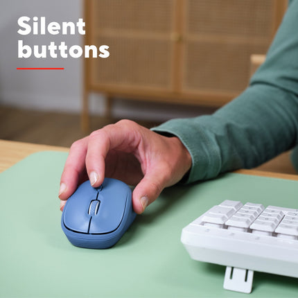 Bezdrátová myš Yvi+ Bluetooth / 2.4 GHz modrá