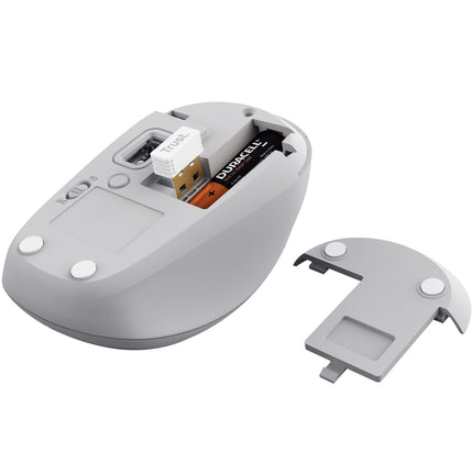 Yvi+ kabellose Maus Bluetooth / 2.4 GHz Weiß