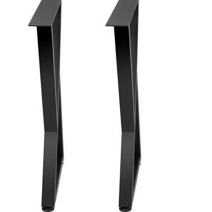 Z-Shaped Steel Table Legs Set of 2, 28 x 18 in