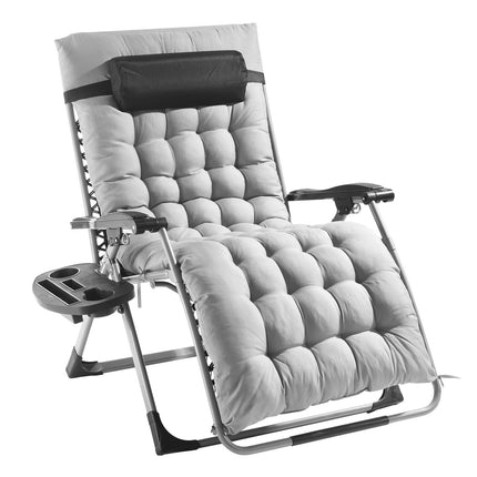 Zero Gravity Chair 33-Inch, 500 Lb, Adjustable, Gray