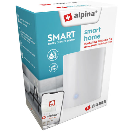 Chytrý senzor klimatu/vlhkosti Zigbee 4.2 x 4 cm
