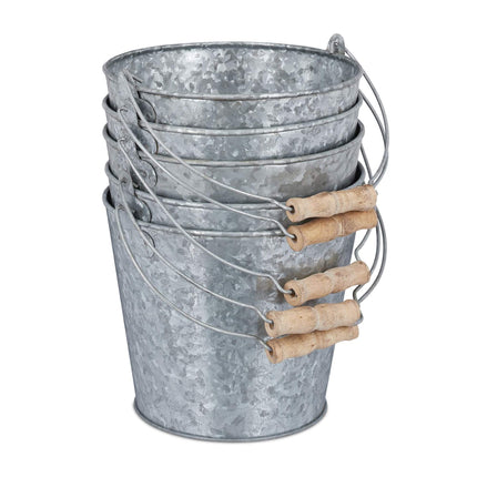 Zinkový květináč, sada 5 ks
