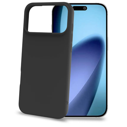 iPhone 17 Pro Max Měkké gumové pouzdro, černý TPU