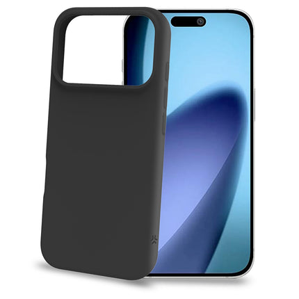 iPhone 17 Pro Měkké gumové pouzdro, černé, odolné proti poškrábání