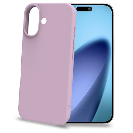 iPhone 17 měkké gumové pouzdro, růžové, vnitřek bez škrábanců